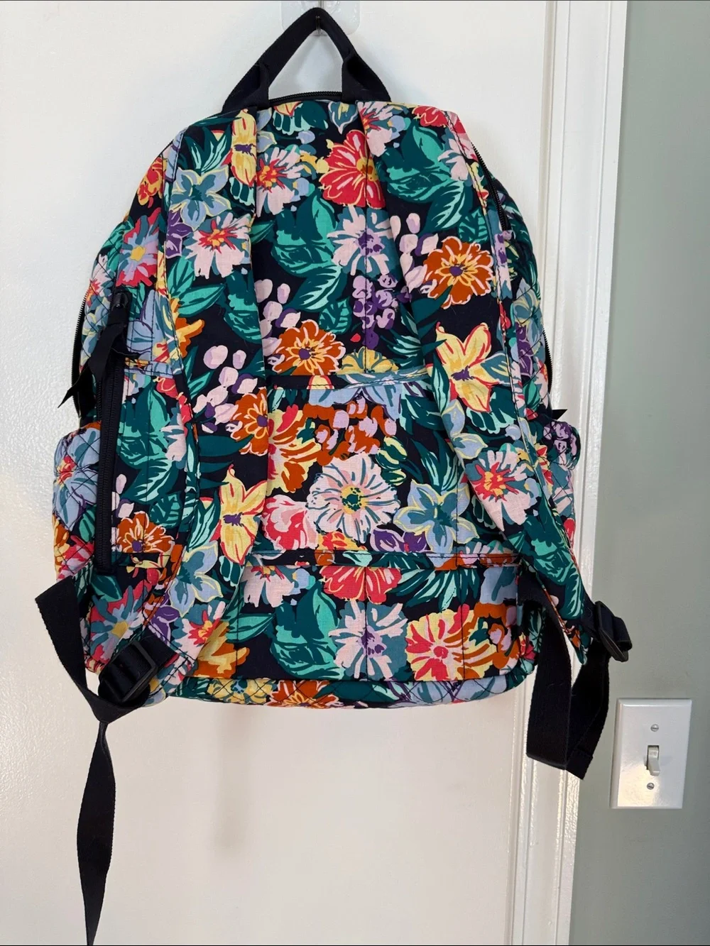 Vera Bradley Floral Quilted Backpack in Multi-Color